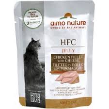 Almo Nature HFC Jelly Cats - Filetto di Pollo e Formaggio 55g Almo Nature HFC Jelly Cats - Filetto di Pollo e Formaggio 55g